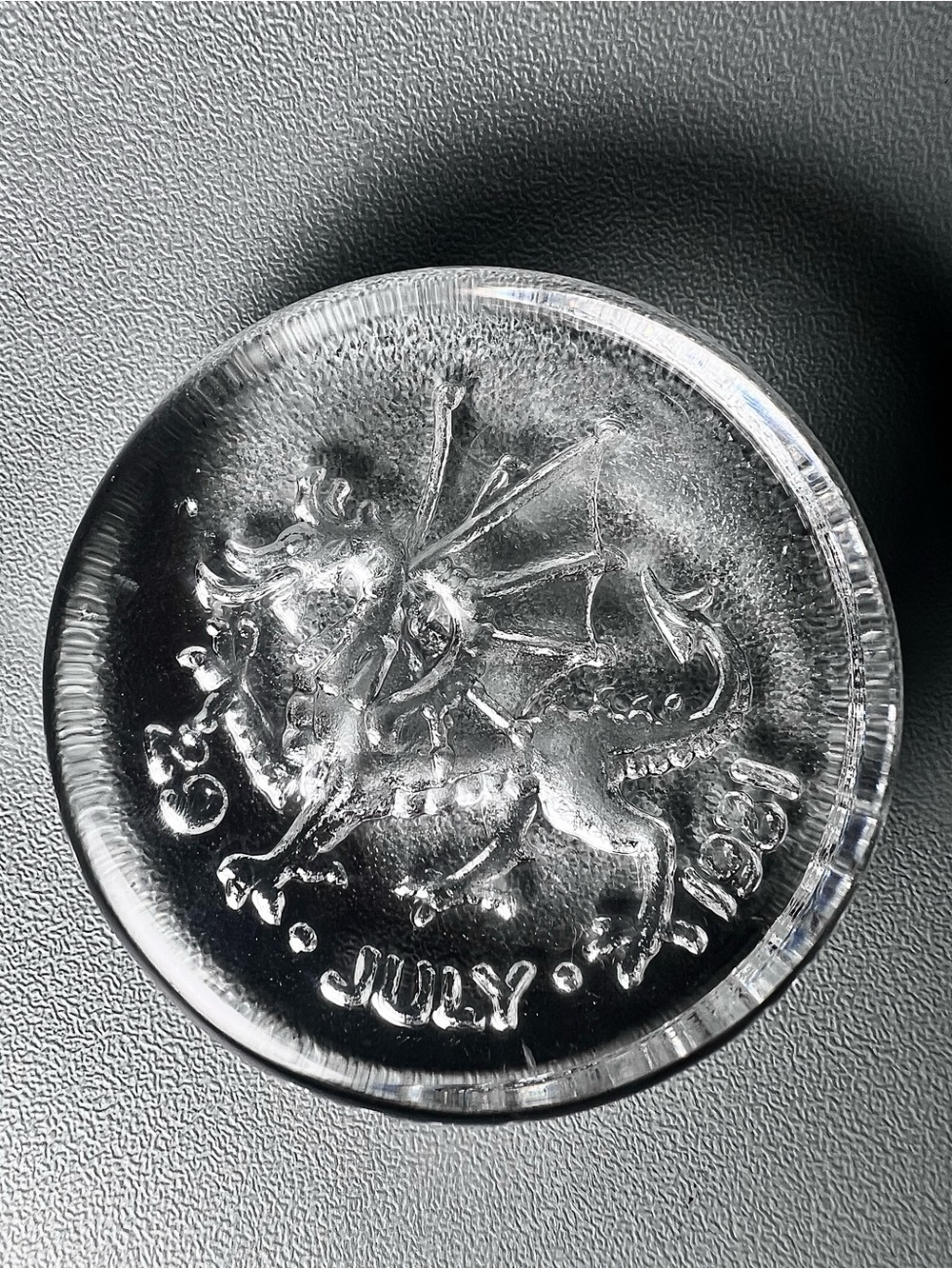 Dartington 1981 Royal Wedding Crystal Paperweight